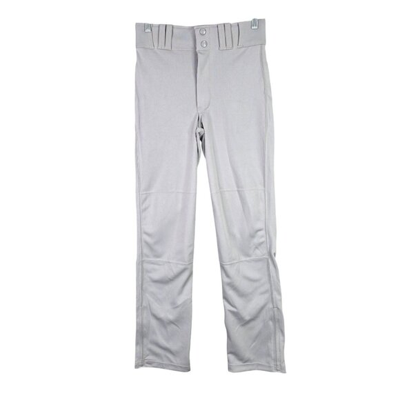Boys Champro Gray Baseball Pants MVP Open Bottom Relaxed Fit Youth Size L - Picture 1 of 9